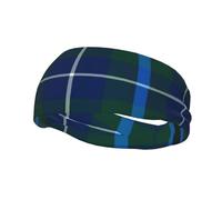 Clan Douglas Tartan Tartan Rotated Workout Headbands Non Slip Elastic Sweatbands for Men and Women