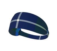 Clan Douglas Tartan Tartan Rotated Workout Headbands Non Slip Elastic Sweatbands for Men and Women