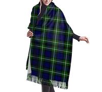 Clan Forbes Tartan Classic Soft Blanket Scarf Long Warm Shawl Wraps Cashmere Fringe Scarfs For Women