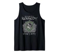 Clan Kennedy Crest Tartan Celtic Last Name Vinatge Tank Top