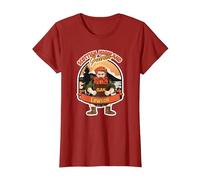 Clan Lawson Games Scottish Name Kilt Clansman T-Shirt, Women, Cranberry Red, X-Large