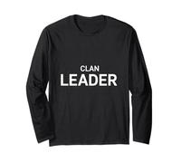 Clan Leader Bold Typography Long Sleeve T-Shirt