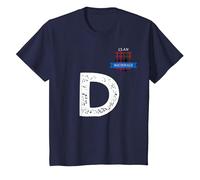 Clan Macdonald Letter D Family Matching T-Shirt, Youth, Navy Blue, 2T