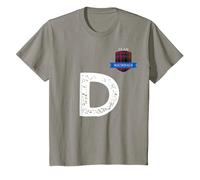 Clan Macdonald Letter D Family Matching T-Shirt, Youth, Slate Grey, X-Small