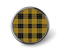Clan Macleod Scottish Tartan Plaid Novelty Pin Badge Lapel Pin Brooch Badge Tie Jewelry Decor for Hats Jackets Shirts