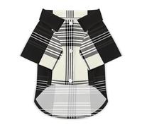 Clan Macleod Scottish Tartan Plaid Pattern Fashion Pet T-Shirt Breathable Classic Short Sleeveless Cats Dog Clothes Outfit Summer