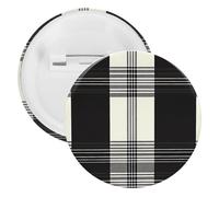 Clan Macleod Scottish Tartan Plaid Pattern Round Tinplate Brooches Colorful Fashion Button Pins Badge for Backpacks Shirts Scarf