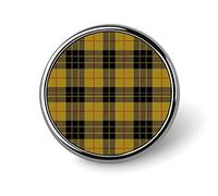 Clan Macleod Scottish Tartan Plaid Round Badge Pin Button Brooch Lapel Tie Pins Decorative For Men Women