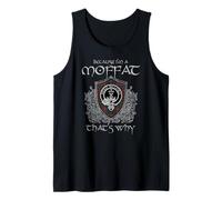 Clan Moffat Crest Tartan Celtic Last Name Vinatge Tank Top