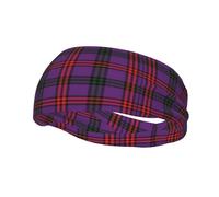 Clan Montgomery Tartan Tartan Rotated Workout Headbands Non Slip Elastic Sweatbands for Men and Women