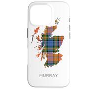 Clan Murray Tartan, Scotland Map, Murray Family Case for iPhone 16 Pro