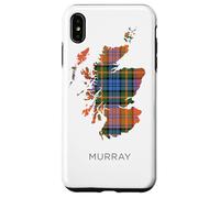 Clan Murray Tartan, Scotland Map, Murray Family Case for iPhone XS Max