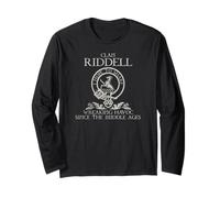 Clan Riddell Crest, Surname, Scottish Heritage Vintage Long Sleeve T-Shirt