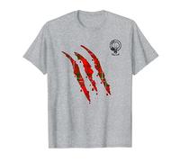 Clan Scott Claw Marks Surname Tartan Crest T-Shirt