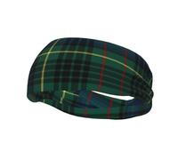 Clan Stewart Hunting Tartan Tartan Rotated Workout Headbands Non Slip Elastic Sweatbands for Men and Women