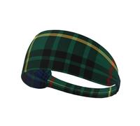Clan Stewart Hunting Tartan Tartan Rotated Workout Headbands Non Slip Elastic Sweatbands for Men and Women
