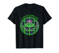 Clan Sutherland Scottish Tartan Celtic Thistle T-Shirt