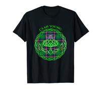 Clan Young Scottish Tartan Celtic Thistle T-Shirt