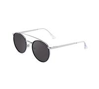 CLANDESTINE - Sunglasses Pure 16 Silver Navy Blue Grey - Grey Nylon Lenses and Steel Frame - Sunglasses for Men and Women - Smart Vision Technology - More Sharpness and Less Glare
