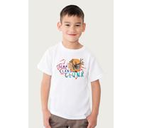 Clangers Flap Clang Clunk The Iron Chicken T-Shirt in White | Size: 9-11 Years Clangers White 9-11 Years