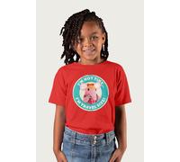 Clangers Tiny Clanger I'm Not Tiny I'm Travel Size Retro T-Shirt in Red | Size: 9-11 Years Clangers Red 9-11 Years