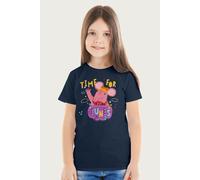 Clangers Tiny Clanger Time For Tunes Music Retro T-Shirt in Navy | Size: 3-4 Years Clangers Navy 3-4 Years