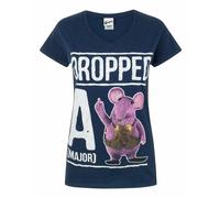 Clangers Womens Blue A Major Clanger Short Sleeved T-Shirt - Small