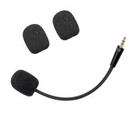 CLANMOU Replacement Game Mic fits for for Razer Barracuda X Game and Razer Electra V2 Headset, 3.5mm Detachable Noise Cancelling Gaming Boom Microphone with Foam