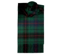Clans of Scotland - 100% Pure Lambswool Scottish Clan Tartan Scarf - 100% Wool - Pure Wool Tartan Scarf - In Various Tartans - Perfect for Men and Women - 12x60 Inches - Davidson