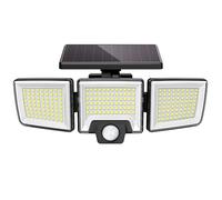 CLAONER Solar Lights Outdoor, Upgraded 216 LED Motion Sensor Security Light with 360° Wide Lighting Angle, Easy to Install, IP65 Waterproof Durable Solar Powered Flood Lights for Outside