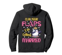 Clap your Flaps I'm Getting Married Penguin Dabbbing Bride Pullover Hoodie