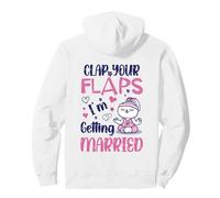 Clap your Flaps I'm Getting Married Yoga Bunny Relax Bride Pullover Hoodie
