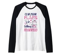 Clap Your Flaps I'm Getting Married Yoga Bunny Relax Bride Raglan Baseball Tee