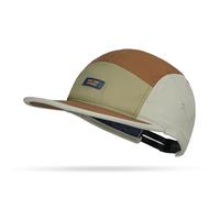 Clape 5 Panel Cap Flat Brim Baseball Hat Water Resistant Adjustable Lightweight UV Protection Hat Outdoor KhakiCaramel BS265P11