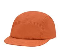 Clape Adjustable Dad Hat Short Bill Baseball Cap Trucker Caps for Men Women 5 Panel Flat Billed Cap Outdoor Sun Cap Orange GD02