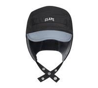 Clape Baseball Cap with Ear Flaps Water Resistant Winter Hat Lightweight Ski Hat Windproof Soft Short Brim Cap Outdoor Black CLP2501