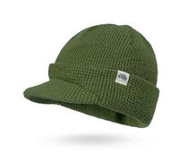 Clape Beanie Hat with Peak Stretchy Knitted Beanie for Winter Spring Windproof Slouchy Beanies Casual Outdoor Hiking Fishing Green CLKH03