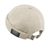 Clape Docker Cap Mens Women Adjustable Packable Cotton Brimless Hat