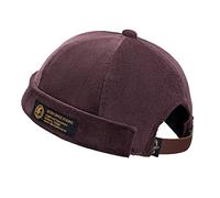 Clape Docker Leon Brimless Hat Commando Work Beanie Corduroy Watch Cap Rolled Cuff Harbour Hat