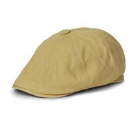 Clape Newsboy Cap Cotton Baker Boy Hat for Men Peaked Flat Cap Summer Outdoor UV Protection Golf Hat Khaki NBAP2502