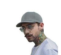 Clape Short Brim Baseball Cap Structured Twill Dad Cap Short Bill Ball Hat Outdoor Cycling Cap Adjustable Anti Sweat Cap Gray CRT0