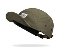 Clape Short Peak Baseball Cap Mens 5 Panel Running Hat Waterproof Summer Sun Visor Solid Colour Hat Unisex DarkGreen BS265P13