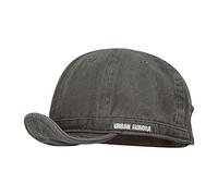 Clape Short Peak Cap Flat Brim Baseball Cap Short Bill Design Baseball Hat Cotton Cycling Hats Trucker Caps for Men Women Grey DY06