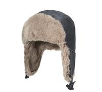 Clape Trapper Hat Winter Cap Aviator Hat with Earflap Warm Bomber Cap Thermal Ushanka for Ski Outdoor Gray PL2509