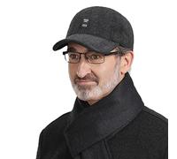 Clape Warm Winter Baseball Cap Wool Hat Thick Warm Cap with Ear Flap Adjustable Premium Dad Hat Outdoor Sport Cap Thermal Cap Men