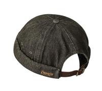 Clape Wash Cotton Docker Cap Brimless Cap Men Adjustable Vintage Beanie Hat Cycling Fisherman Watch Hat Taupe FMA2503