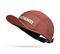 Clape Waterproof Lightweight Short Brim Baseball Cap Summer 5 Panel Running Hat Breathable Flat Peak Trucker Cap Burnt Orange BS265P06