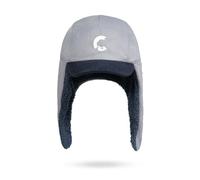 Clape Winter Baseball Cap with Ear Flaps Warm Trapper Hat with Visor Thermal Soft Short Brim Ushanka Ski Outdoor Grey CPL2502