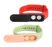Clapery 2 Pack Wristband Pill Box Set with Adjustable Straps & 360° Secure Lock, Foldable Portable Pill Organizer for Daily Medication & Travel, Compact Pocket Pill Case Design