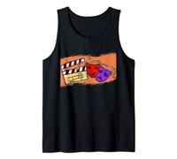 Clapperboard Mask Theater Actress Actor Musical Show Act Top Tank Top